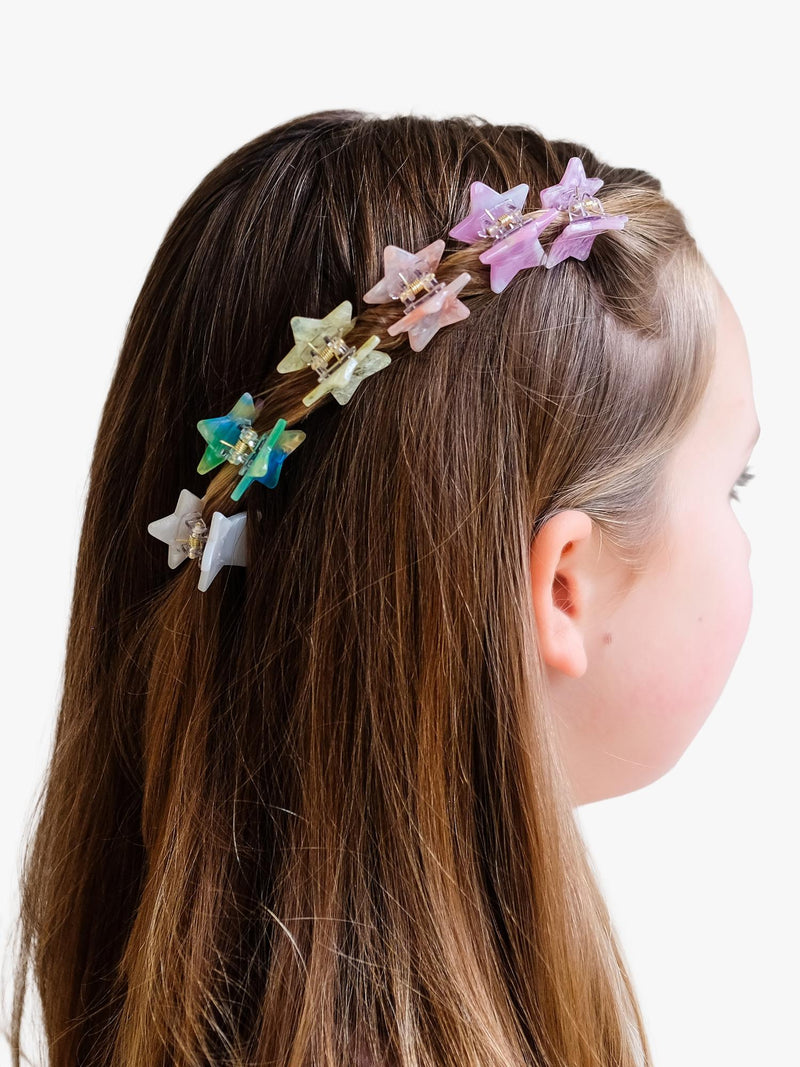 Mimi & Lula mini star claw clips pack of 6 multi, UK version