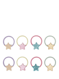 Mimi & Lula mini star hair ties pack of 8 (British brand)