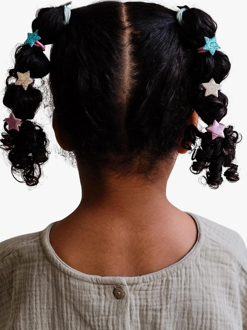 Mimi & Lula mini star hair ties pack of 8 (British brand)