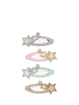 John Lewis Mimi & Lula Kids' Trailing Star Glitter Hair Clips, Pack of 4- Buy online at McGrocer