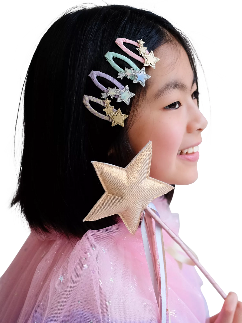 Mimi & Lula glitter hair clips 4-pack - British product