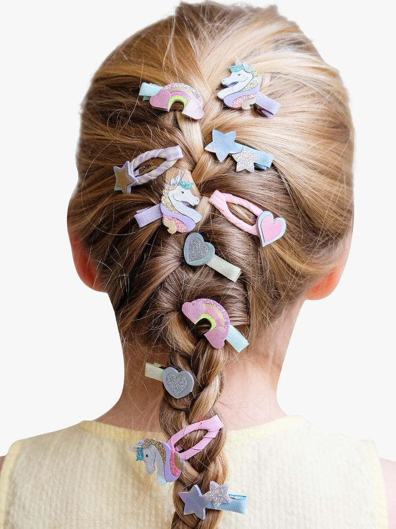 Mimi & Lula unicorn hair clips pack of 5 - British product