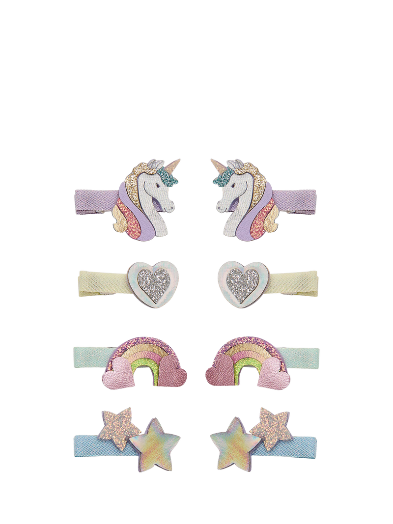 Mimi & Lula mini unicorn hair clips 8 pack, UK version