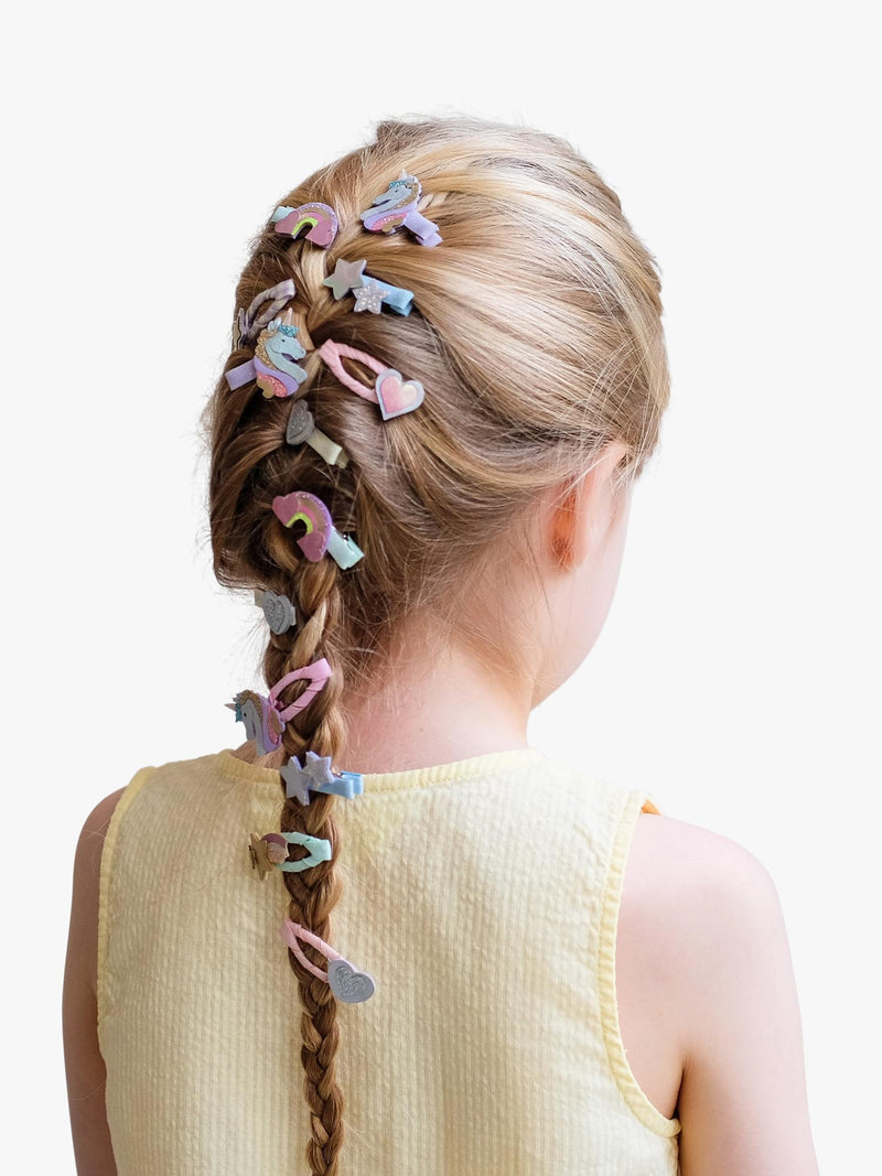 Mimi & Lula mini unicorn hair clips 8 pack, UK version