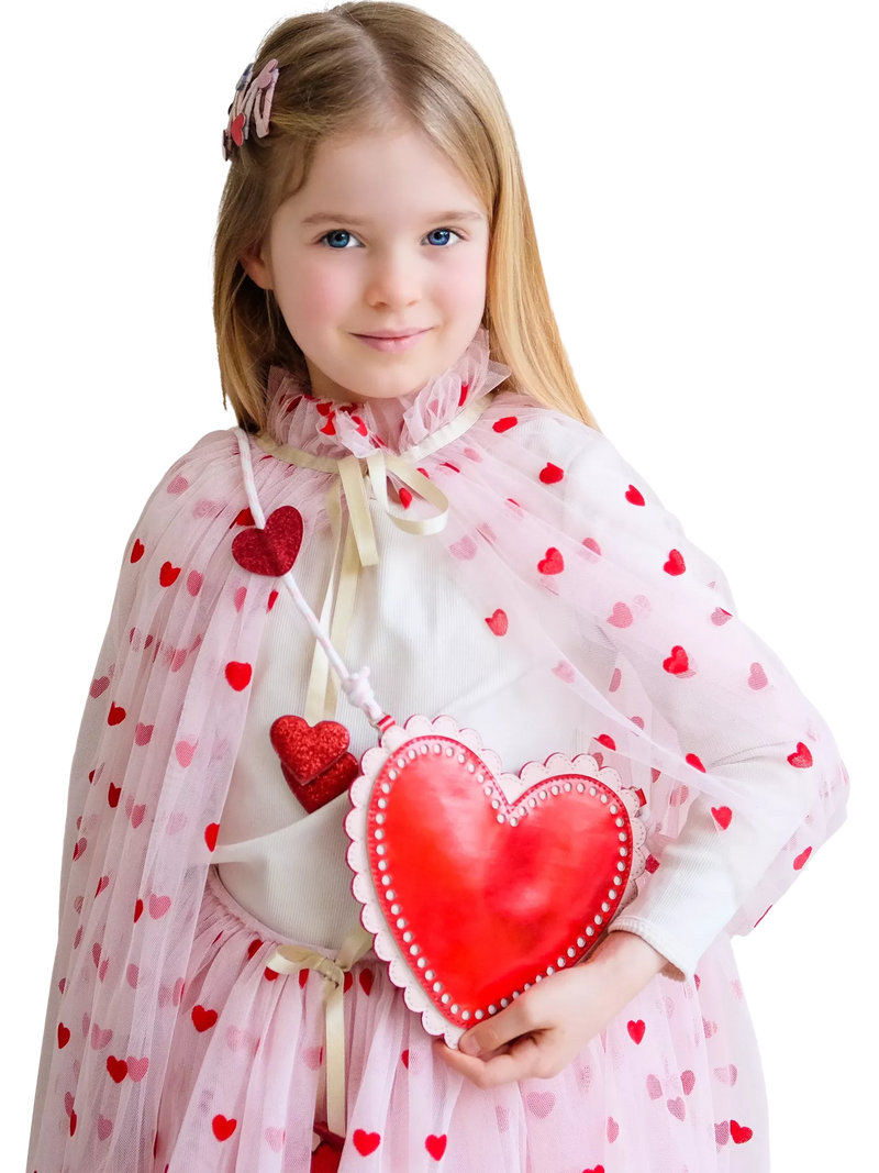 Mimi & Lula kids red heart bag, imported from the UK