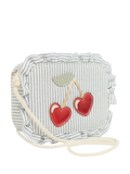 Mimi & Lula striped cherry bag blue, imported from the UK