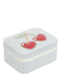 Mimi & Lula kids jewellery box cherry blue striped, imported from the UK