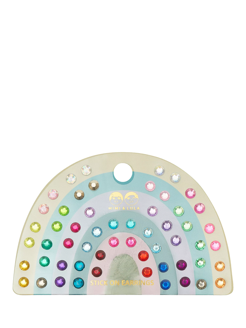 Mimi & Lula bright gem stick-on earrings, UK version