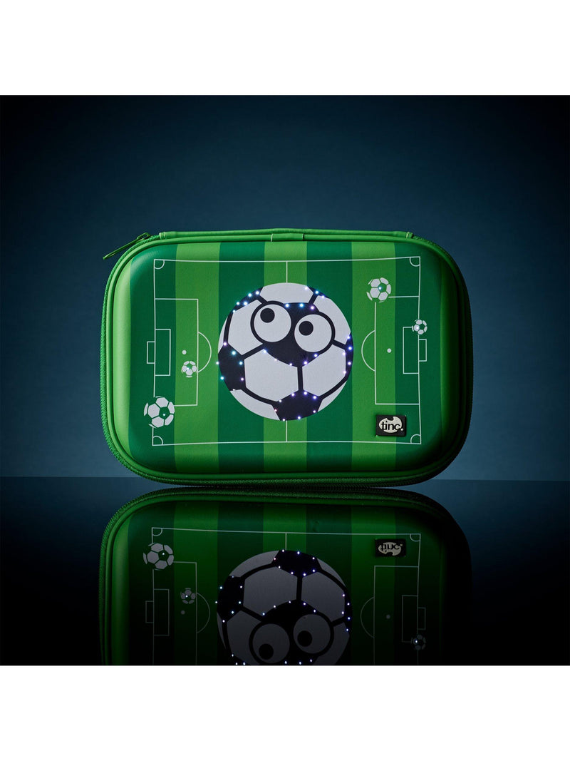 Tinc football light up pencil case green - British product