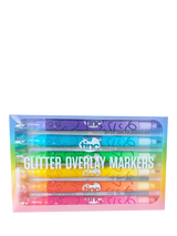 John Lewis Tinc Overlay Glitter Marker Pens, Set of 6- Buy online at McGrocer