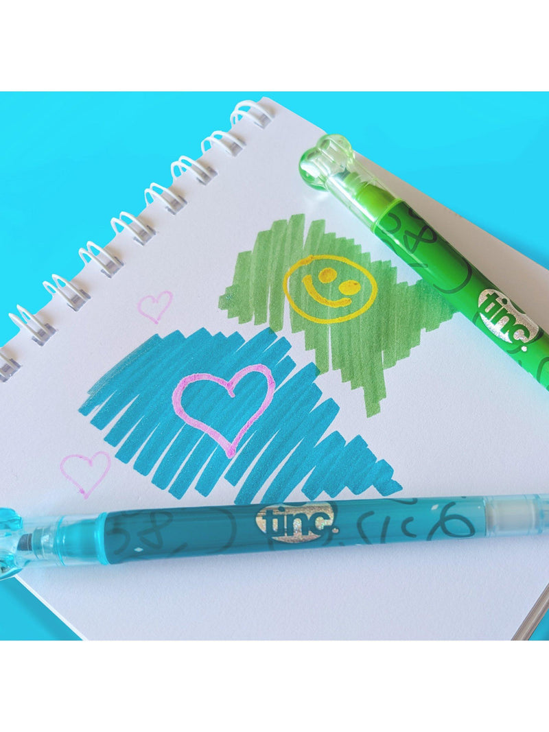 Tinc multi glitter marker pens set of 6 - British product