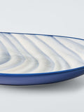 John Lewis stoneware platter 31cm blue, UK version