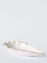 John Lewis John Lewis Oyster Shell Stoneware Salad Bowl, 38cm, White- Buy online at McGrocer