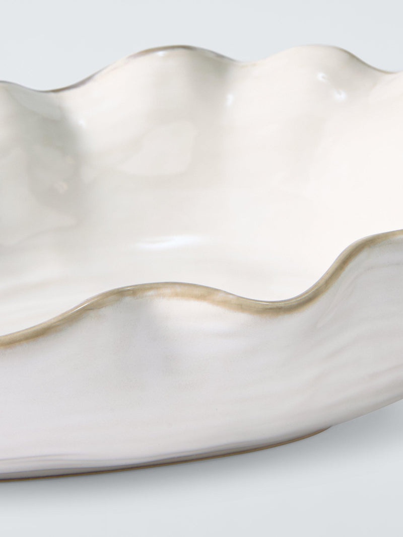 John Lewis Oyster Shell salad bowl 38cm, imported from the UK