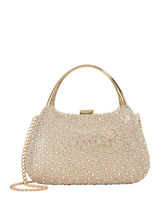 John Lewis Dune London Beamings Embellished Evening Bag, Gold- Buy online at McGrocer