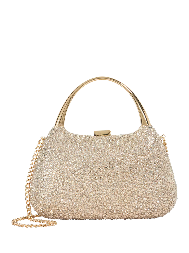 Dune London gold embellished evening bag, imported from the UK