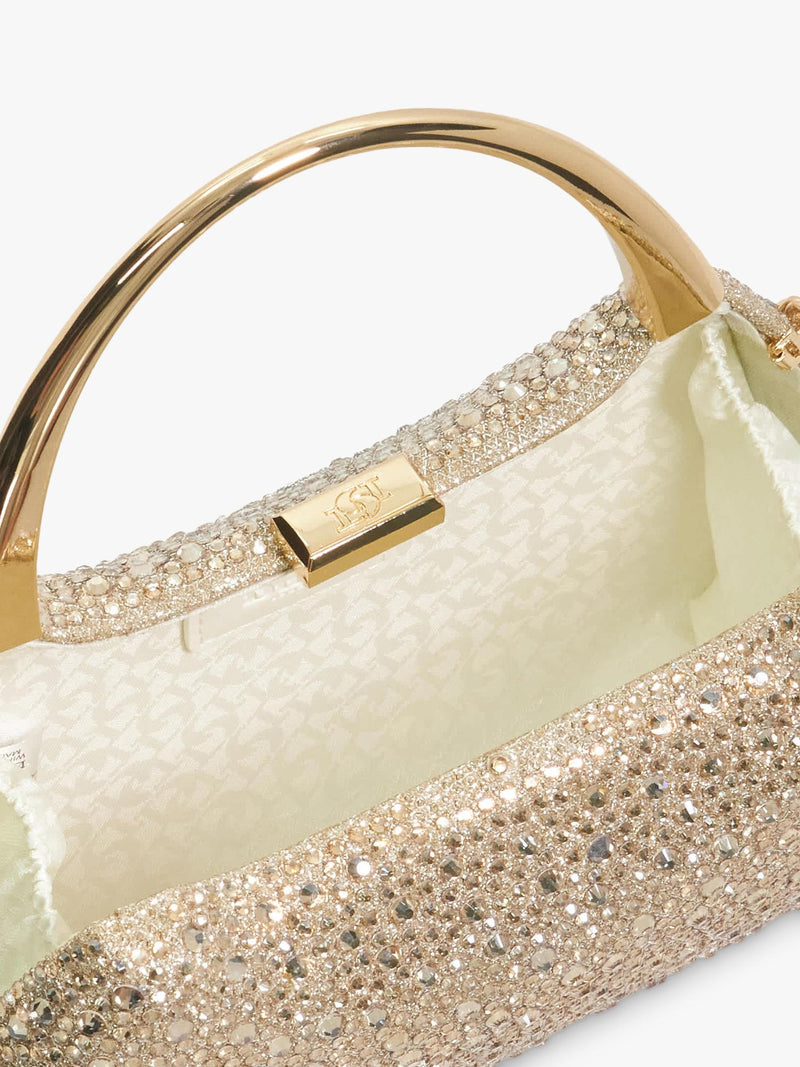 Dune London gold embellished evening bag, imported from the UK