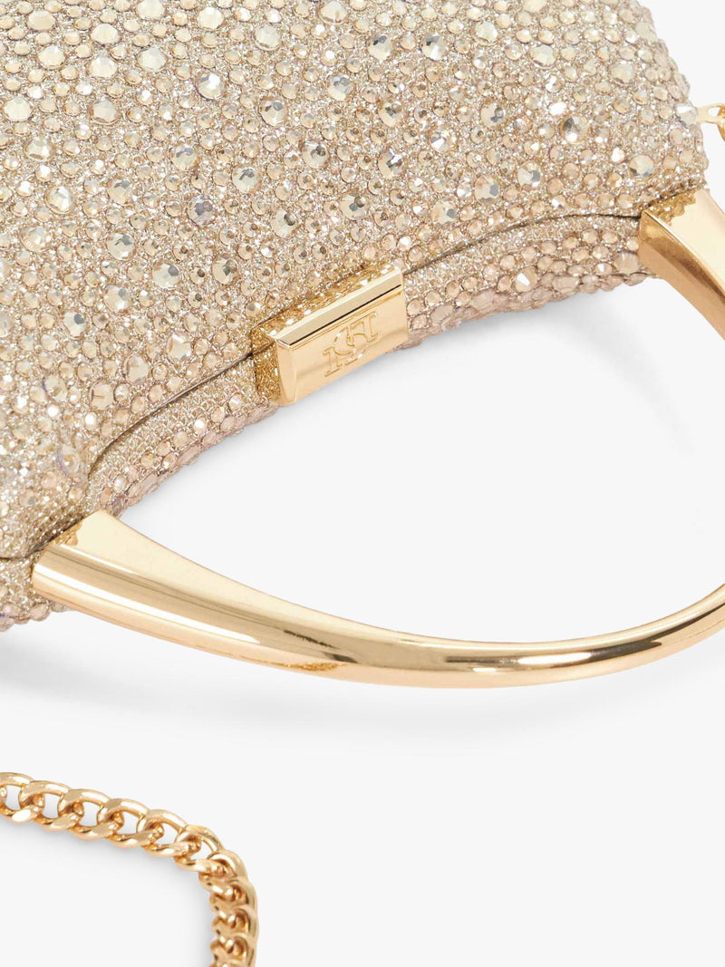 Dune London gold embellished evening bag, imported from the UK