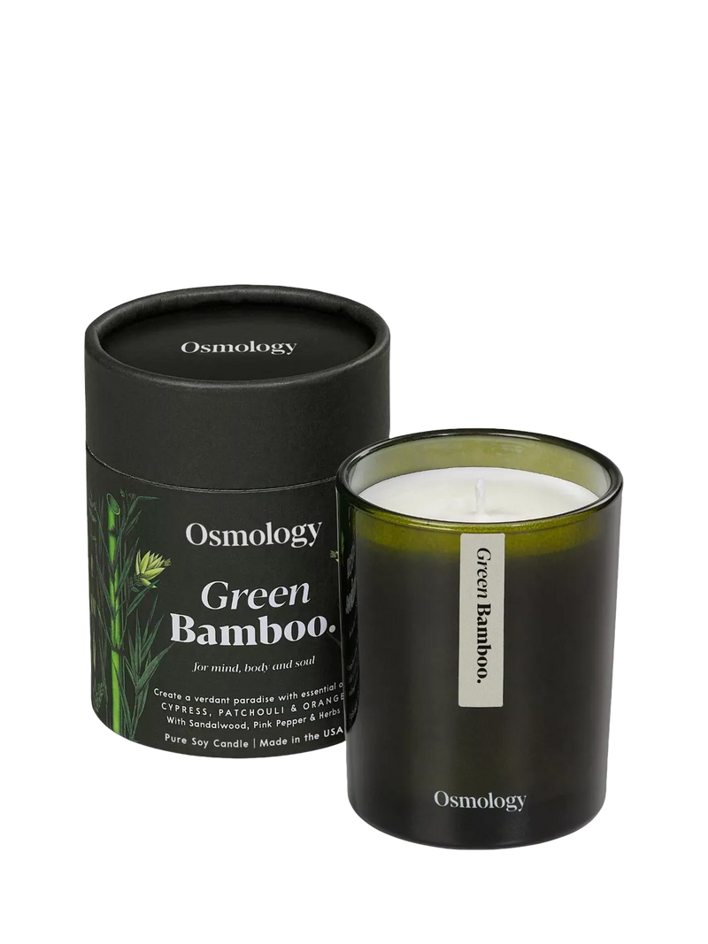 Osmology by Aery green bamboo scented candle 200g (British brand)