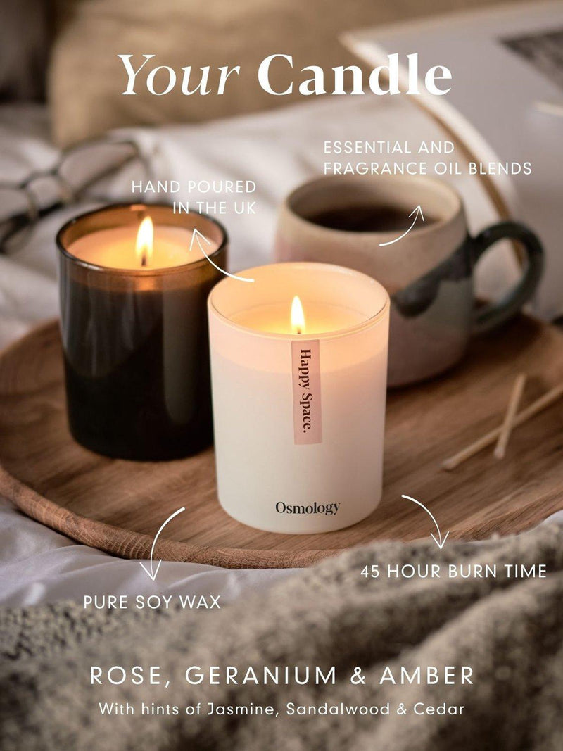Osmology by Aery Happy Space scented candle 200g British product