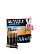 John Lewis Duracell Optimum AA Batteries, Pack of 4- Buy online at McGrocer