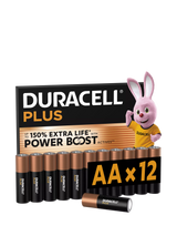 John Lewis Duracell Plus AA Alkaline Batteries, Pack of 12- Buy online at McGrocer