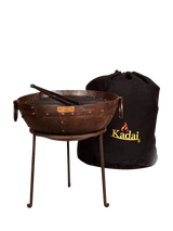 John Lewis Kadai Travel BBQ Kit with Carry Bag and Stand, 40cm- Buy online at McGrocer