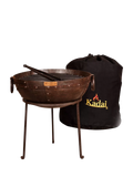 Kadai Travel BBQ kit with carry bag and stand 40cm, imported from the UK