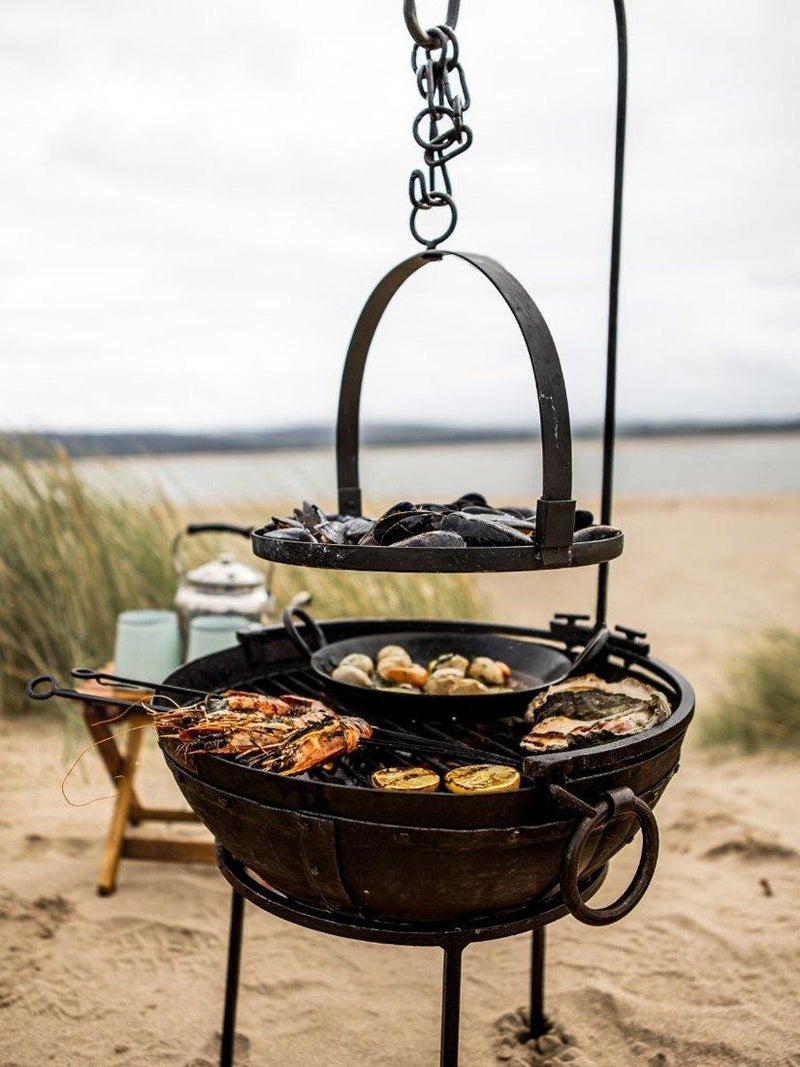 Kadai Travel BBQ kit with carry bag and stand 40cm, imported from the UK