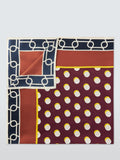 John Lewis silk scarf polka dot 100x100cm - British product