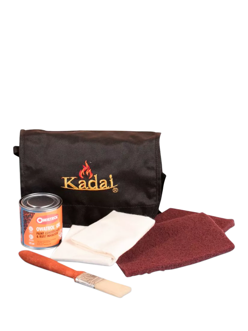 Kadai BBQ Fire Pit Care Kit with Owatrol oil 125ml, imported from the UK
