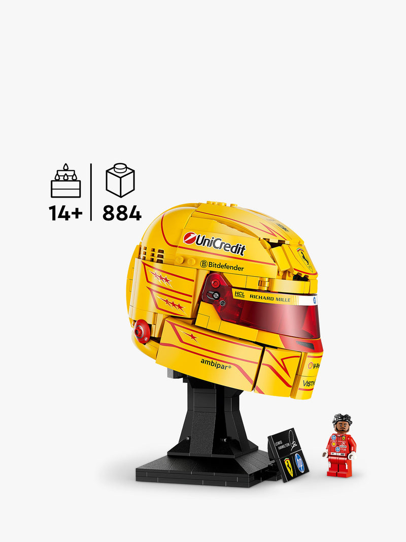 LEGO Lewis Hamilton F1 helmet building set 884 pieces - British product