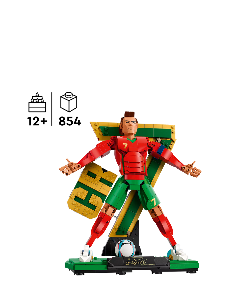 LEGO Cristiano Ronaldo display figure 854 pieces (British brand)