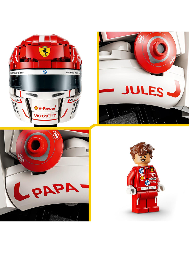 LEGO Ferrari helmet Charles Leclerc 886 pieces, imported from the UK