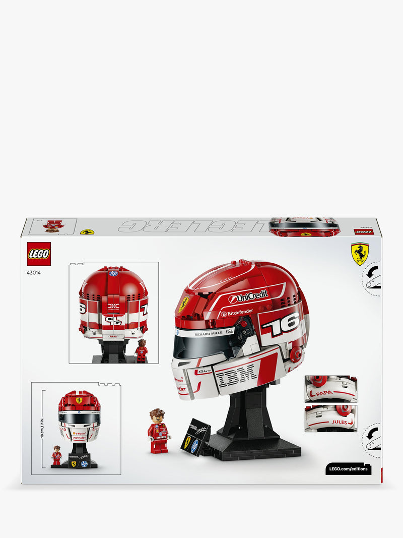 LEGO Ferrari helmet Charles Leclerc 886 pieces, imported from the UK