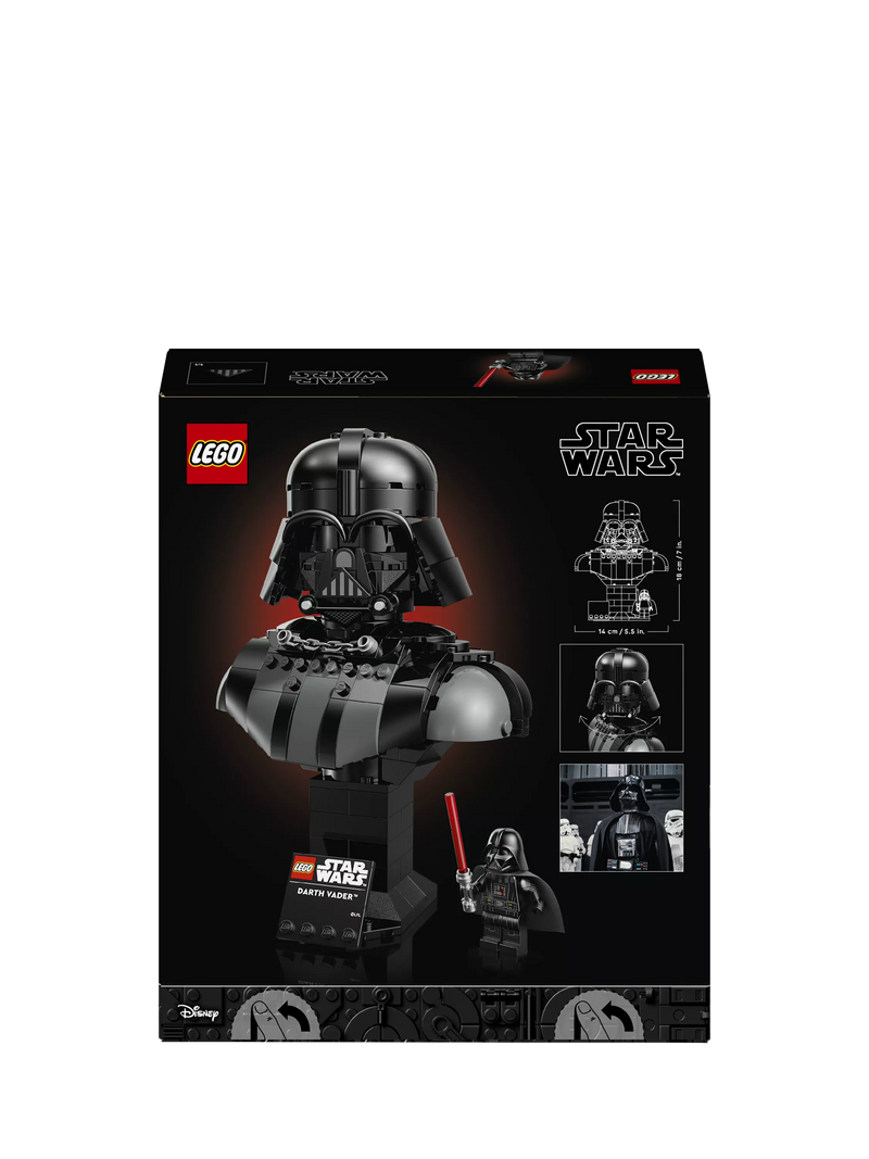 LEGO Star Wars Darth Vader Bust building set 349 pieces - British product