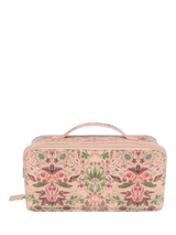 John Lewis William Morris At Home Strawberry Thief Lay Flat Wash Bag, Pink Strawberry- Buy online at McGrocer