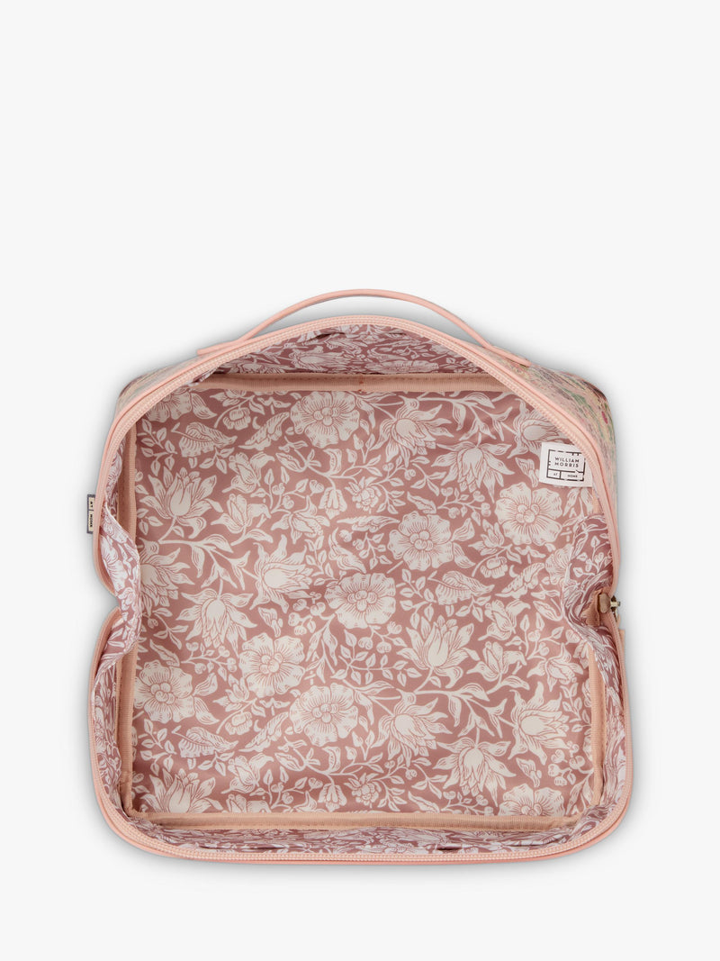 William Morris At Home Strawberry Thief lay flat wash bag UK version