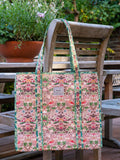 William Morris Strawberry Thief tote bag blue - British product