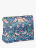 William Morris At Home Strawberry Thief quilted wash bag, UK version