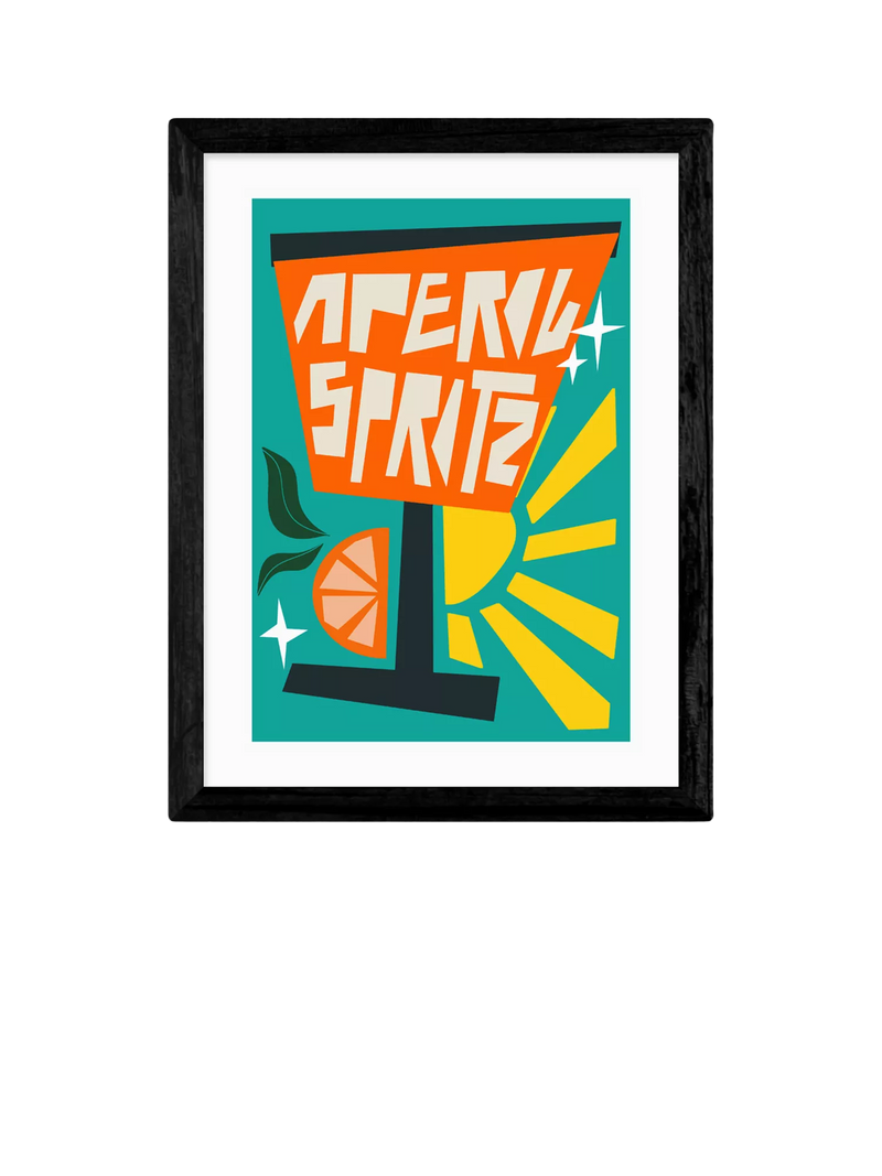 East End Prints framed print Aperol Spritz Blue 43.4x33.4cm (British brand)