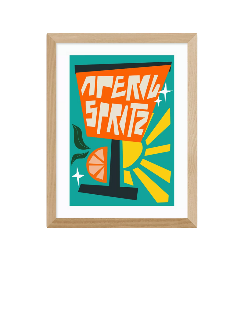 East End Prints Aperol Spritz art print, imported from the UK