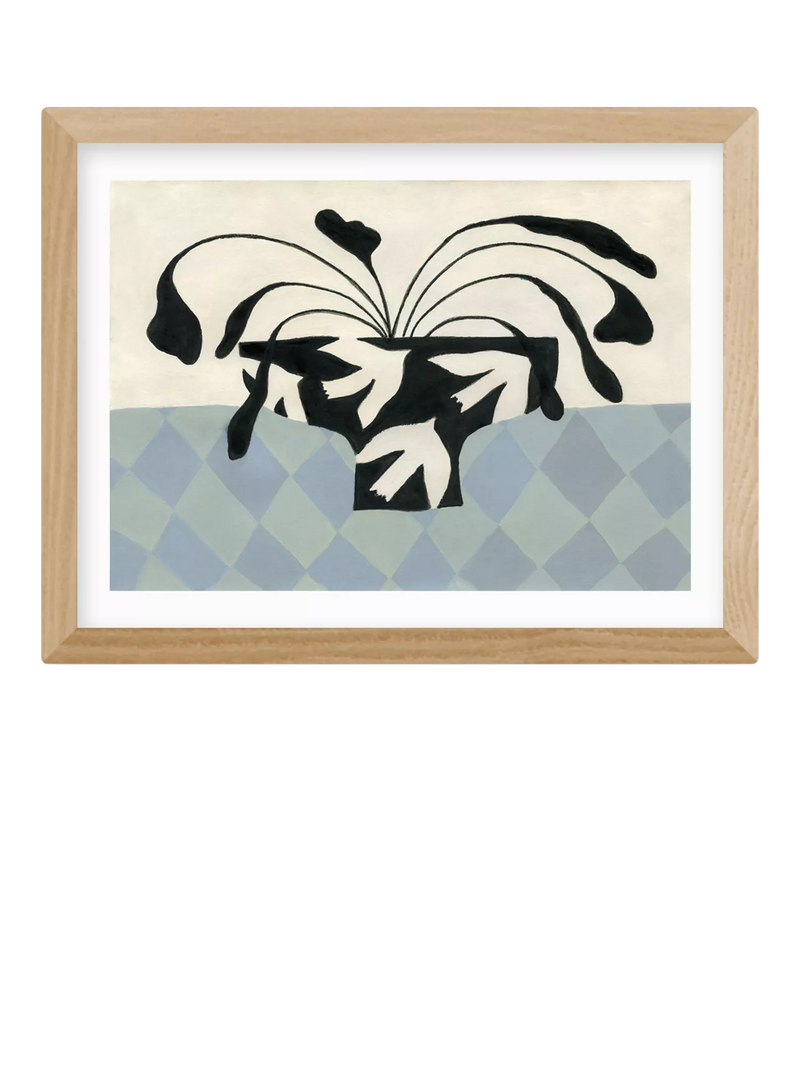 EAST END PRINTS Jazmine Joye Dove Peace Vase Framed Print 33.4 x 43.4cm