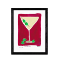 East End Prints Dry Martini Cocktail framed print 43.4x33.4 cm - British product