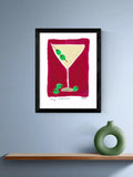 East End Prints Dry Martini Cocktail framed print 43.4x33.4 cm - British product