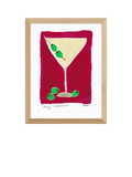 EAST END PRINTS Dry Martini Cocktail framed print 43.4x33.4cm - British product