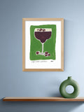 East End Prints framed print Espresso Martini Green 43.4x33.4cm, UK version