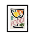 EAST END PRINTS framed print Gin O'Clock 43.4x33.4cm UK version