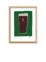 John Lewis EAST END PRINTS Natalie Cass 'Guinness' Framed Print, 43.4 x 33.4cm- Buy online at McGrocer