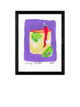 John Lewis East End Prints Natalie Cass 'Spicy Margs' Framed Print, 43.4 x 33.4cm, Black Frame- Buy online at McGrocer
